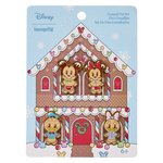 Mickey & Friends Gingerbread Cookie 4-Piece Pin Set , , hi-res view 1