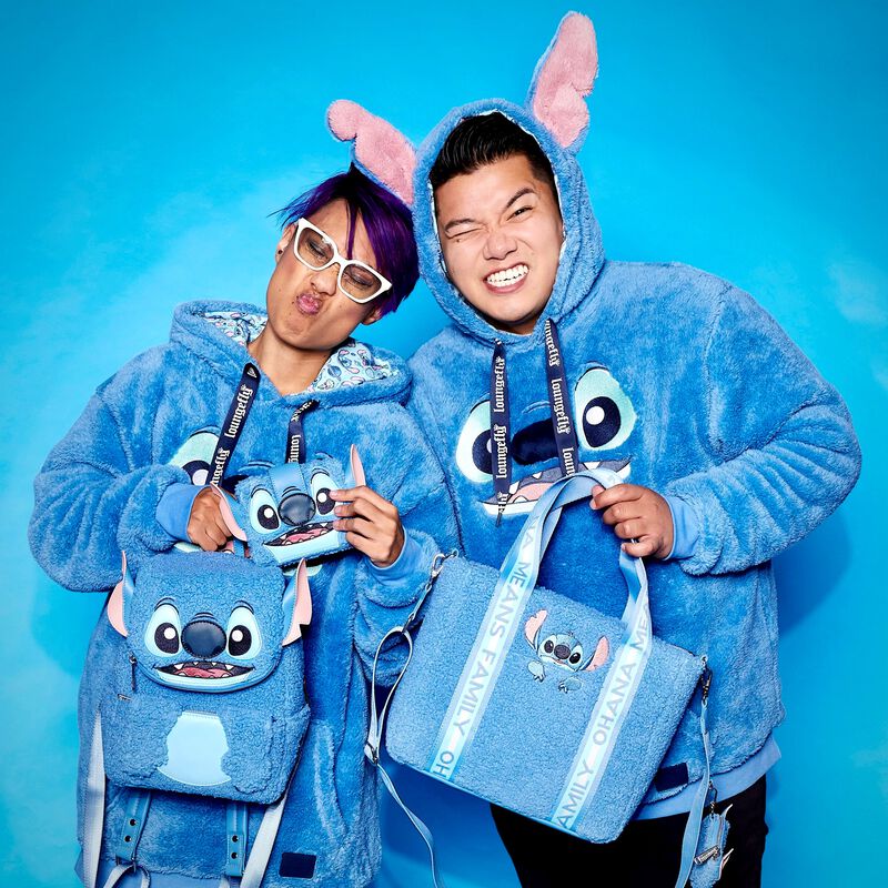 Stitch Plush Sherpa Cosplay Mini Backpack | Loungefly display picture 3