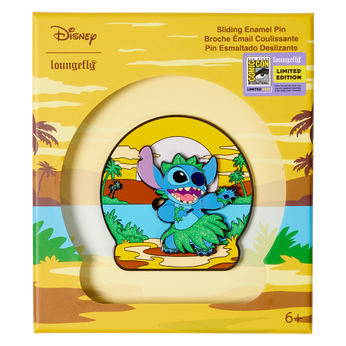 SDCC Limited Edition Stitch 3" Collector Box Pin, Image 1