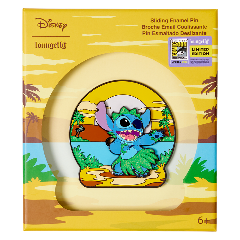 SDCC Limited Edition Stitch 3" Collector Box Pin, , hi-res view 1