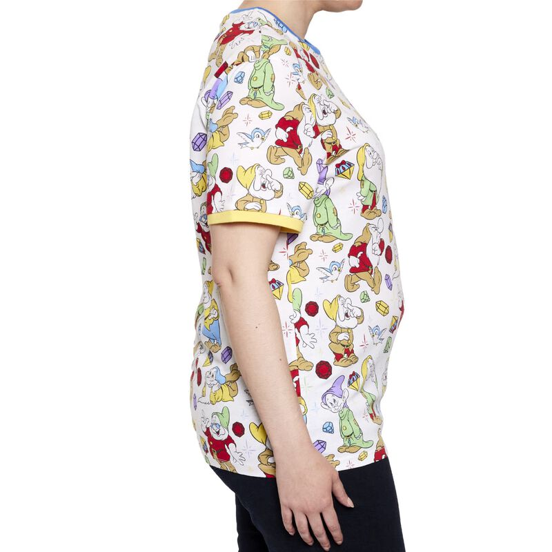Snow White and the Seven Dwarfs Tri-Color Ringer Tee, , hi-res view 4