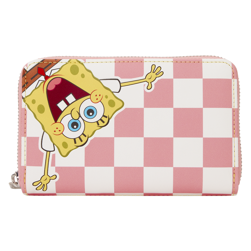 SpongeBob SquarePants & Patrick Star Checkered Zip Around Wallet, , hi-res view 1