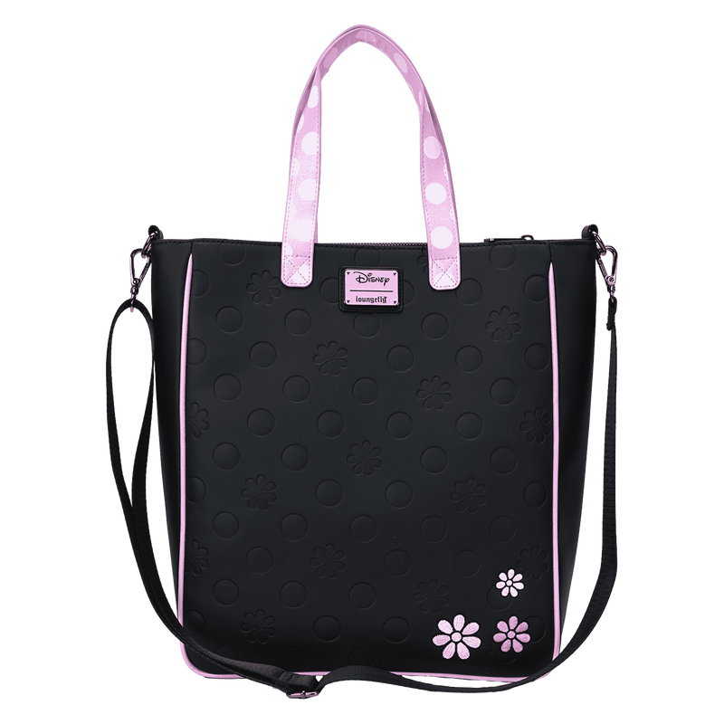 Minnie Mouse Floral Rock The Dots Tote Crossbody Bag With Coin Bag, , hi-res view 6