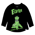 Elvira, Mistress of the Dark Glow Unisex Raglan Tee, , hi-res view 3