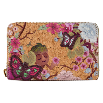 Guardians of the Galaxy Floral Groot Zip Around Wallet, Image 1