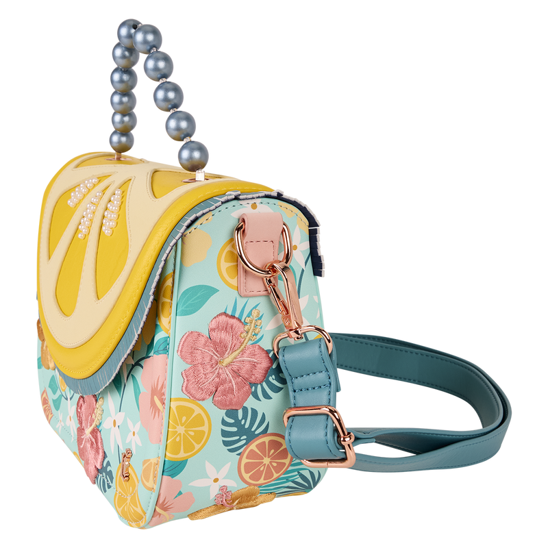 Loungefly Tropical Lemon Floral Crossbody Bag, , hi-res view 3