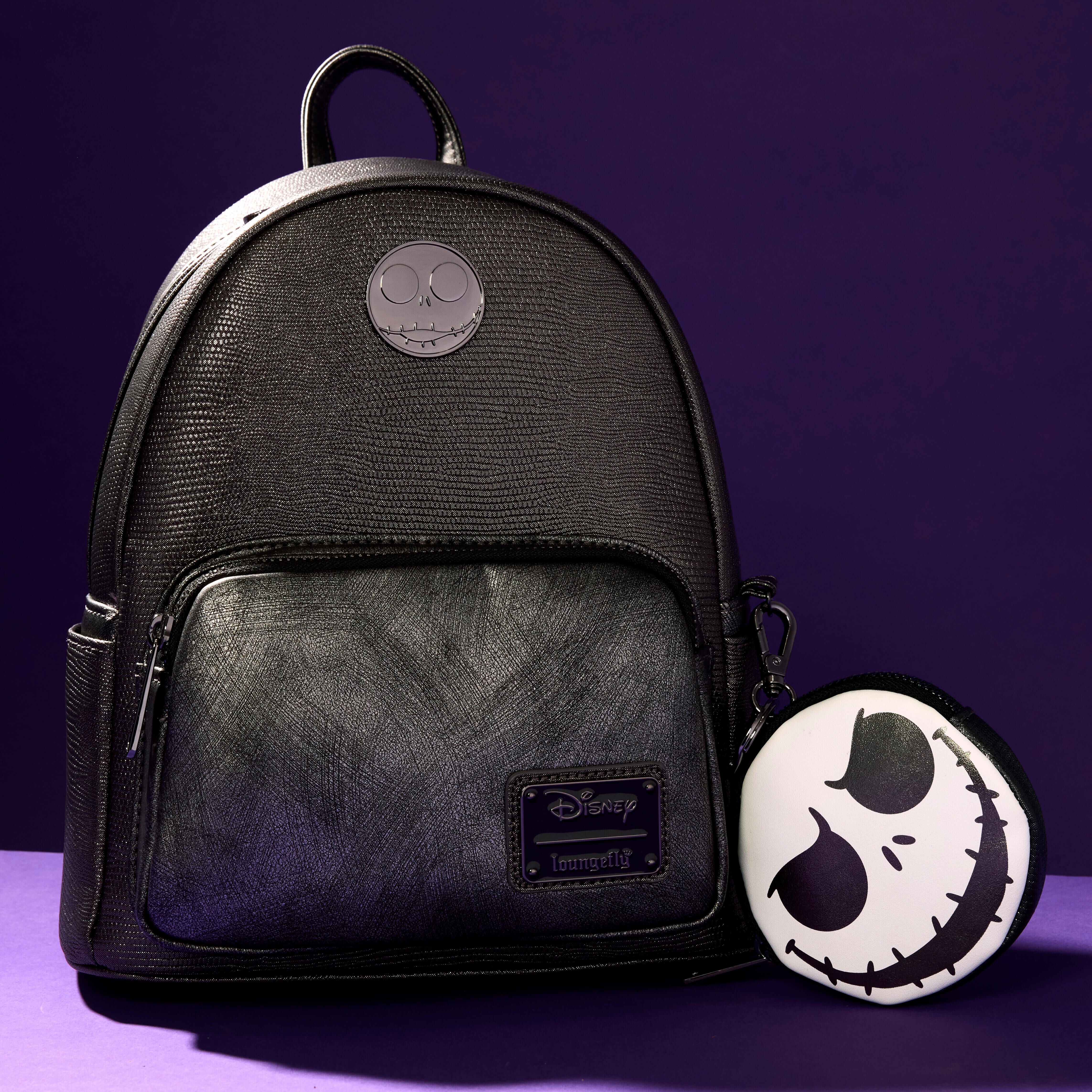 Buy The Nightmare Before Christmas Exclusive Jack Skellington Textured Mini Backpack With Coin Bag at Loungefly
