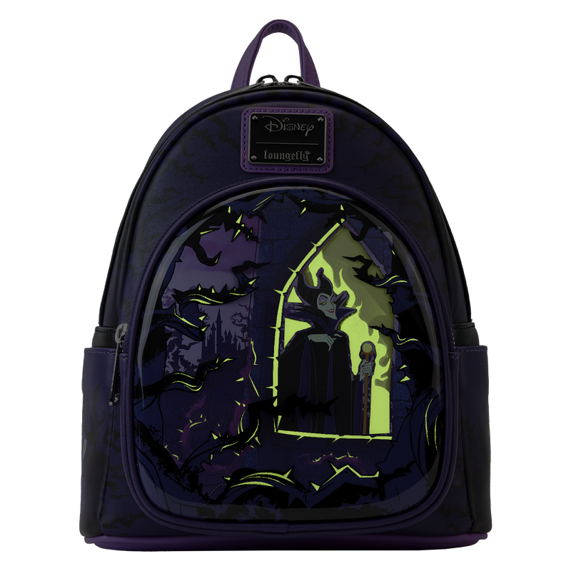 Buy Limited Edition Maleficent Window Box Glow Mini Backpack at Loungefly.