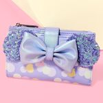 Minnie Mouse Exclusive Iridescent All-Over Print Sequin Ear Flap Wallet LFlifestyle1 view 2