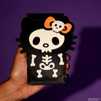 NYCC Limited Edition Sanrio Hello Kitty Skeleton Costume Glow Large Card Holder, Image 2