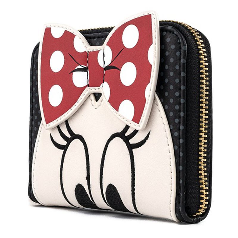 Disney Minnie Mouse Bow Zip Around Wallet, , hi-res view 2