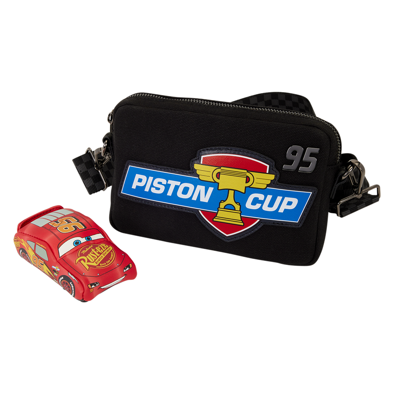 Cars 20th Anniversary Piston Cup Sling Crossbody Bag with Coin Bag, , hi-res view 1