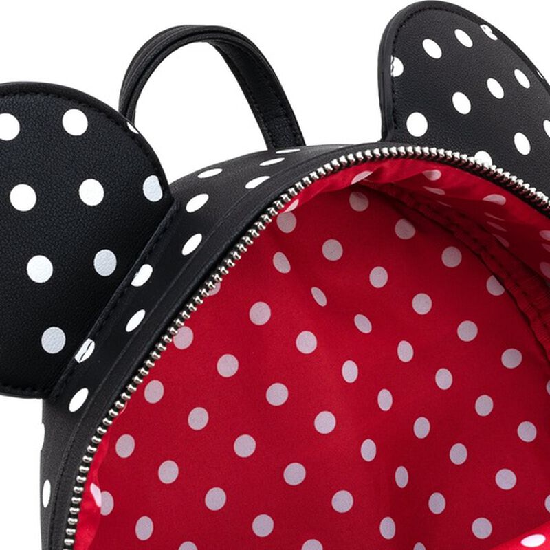 Disney Minnie Mouse Black & White Polka Dot Cosplay Mini Backpack, , hi-res view 6