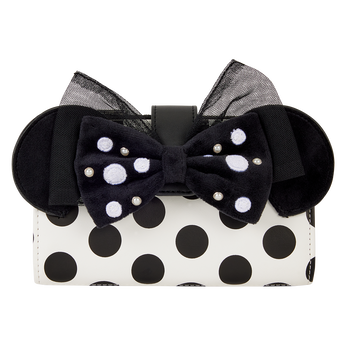 Minnie Mouse Exclusive Polka Dot Pearl Flap Wallet, Image 1