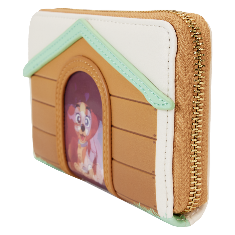 I Heart Disney Dogs Doghouse Triple Lenticular Zip Around Wallet