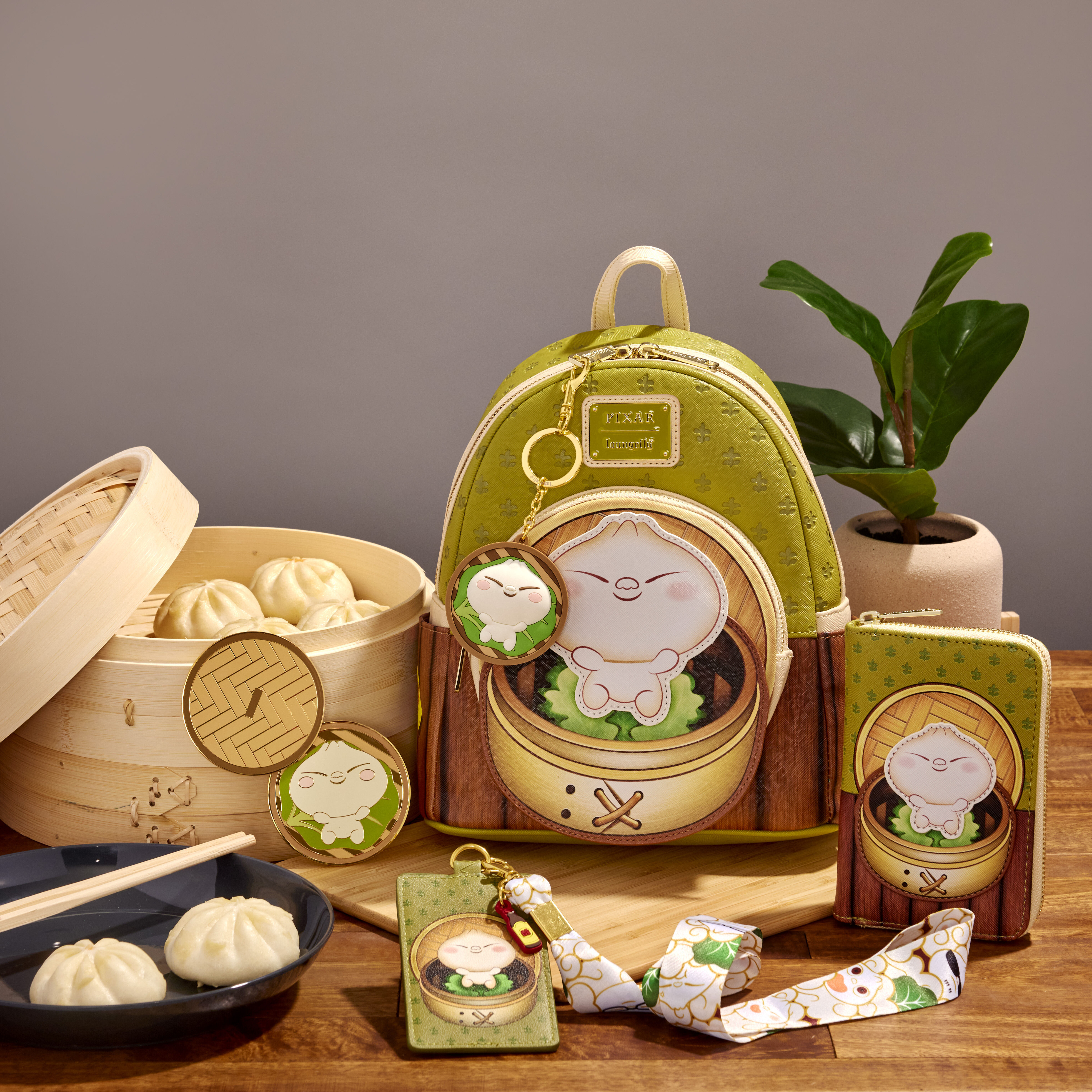 Pixar Shorts Bao Bamboo Steamer Basket Mini Backpack | Loungefly