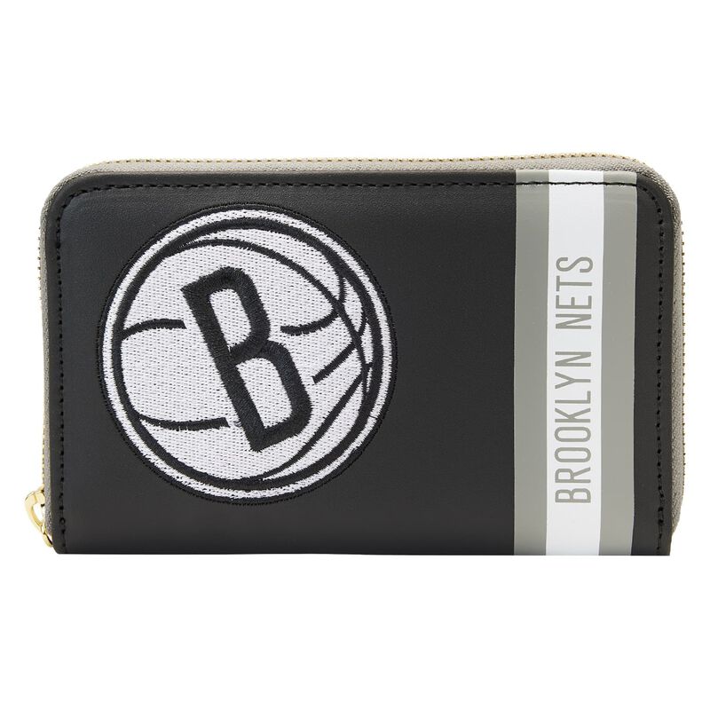 NBA Brooklyn Nets Patch Icons Zip Around Wallet, , hi-res image number 1