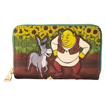 Shrek & Donkey Sunflower Field Zip Around Wallet, Image 1