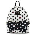 Disney Minnie Mouse Black & White Polka Dot Bow Mini Backpack with Fanny Pack, , hi-res view 1