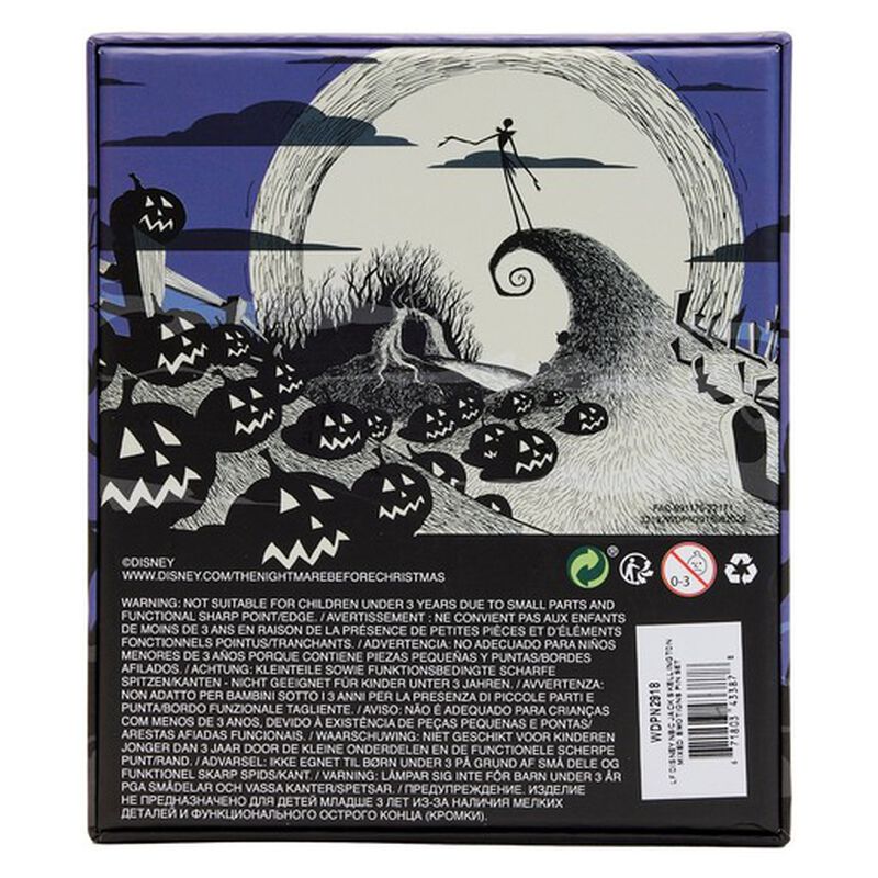The Nightmare Before Christmas Jack Skellington Mixed Emotions Pin Set, , hi-res view 3