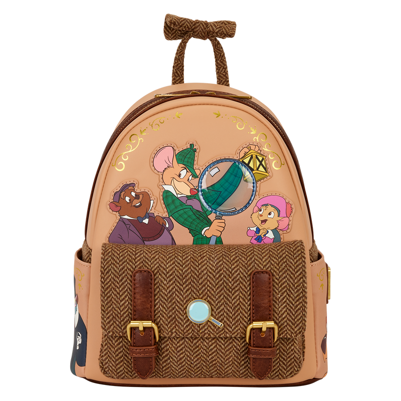 The Great Mouse Detective Exclusive Flap Pocket Mini Backpack, , hi-res view 1