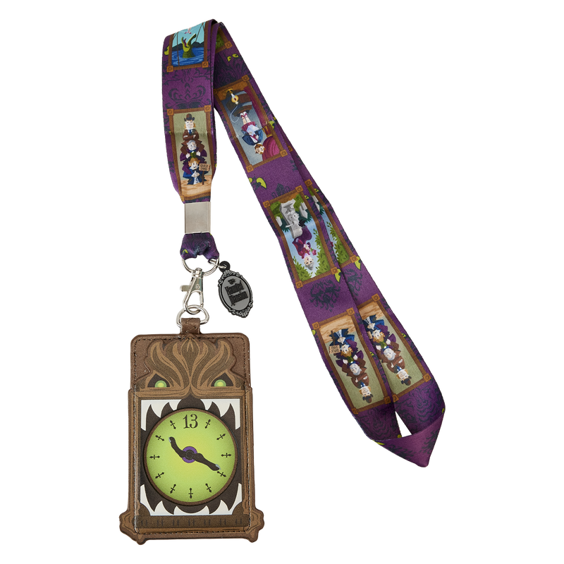 Haunted Mansion Stretching Room Portraits Lanyard With Card Holder, , hi-res view 1