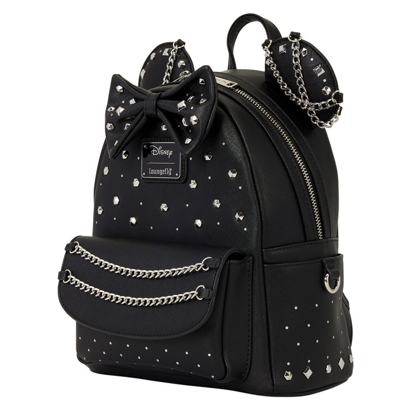 Minnie Mouse Studs & Chains Mini Backpack, , hi-res view 3