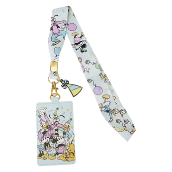 Mickey Mouse and Friends Birthday Celebration Lanyard with Card Holder, Image 1