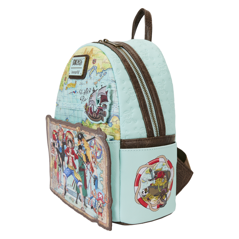 ☆Loungefly☆ONE PIECE ワンピース 総柄バックパック One Piece 25th Anniversary Straw Hat Pirates Mini Backpack