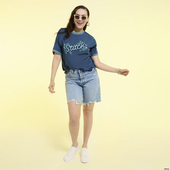 Stitch Patch Unisex Ringer Tee, Image 2