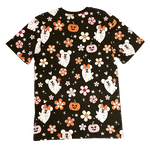 Mickey & Minnie Floral Ghost All-Over Print Unisex Tee, , hi-res view 7