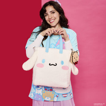Sanrio Cinnamoroll Cosplay Sherpa Tote Crossbody Bag With Coin Bag, Image 2