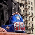 Marvel Metallic Captain America Cosplay Mini Backpack, , hi-res image number 2
