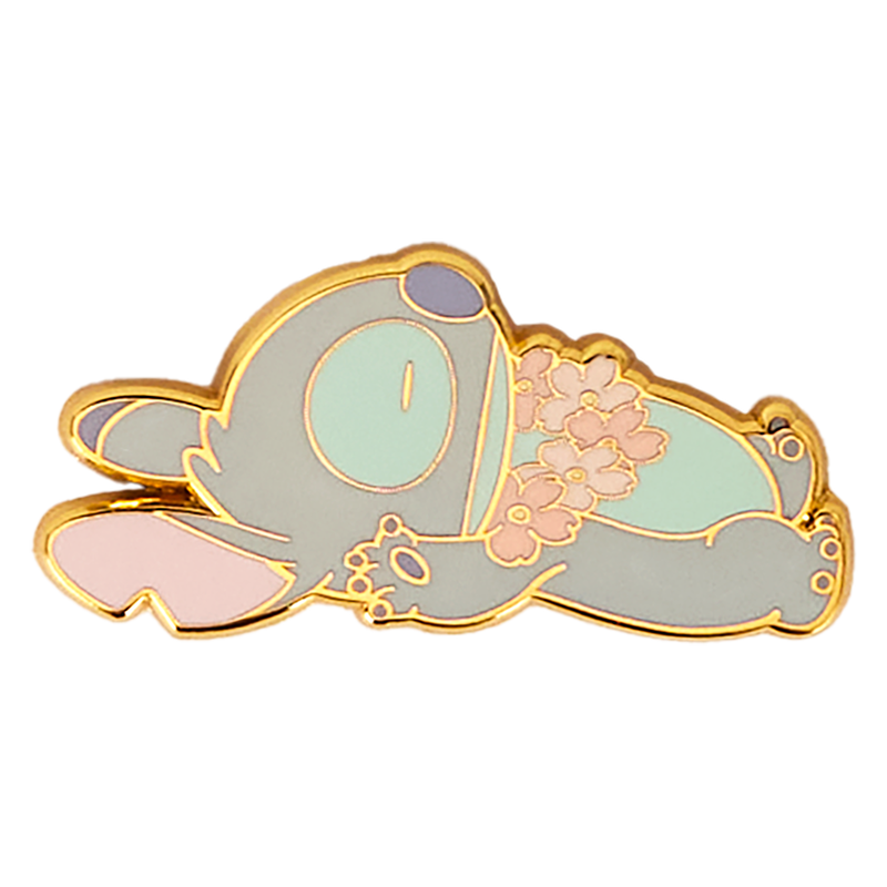 Stitch & Angel Cherry Blossom Mystery Box Pin, , hi-res view 3