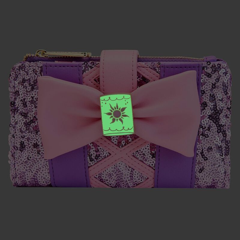Exclusive - Rapunzel Sequin Glow Flap Wallet, , hi-res view 4