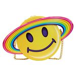 Lisa Frank Yellow Rainbow Ring Saturn Crossbody Bag, , hi-res view 1