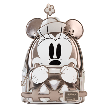 D23 Limited Edition Steamboat Willie Platinum Minnie Mouse Mini Backpack, Image 1