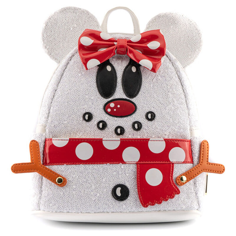 Exclusive - Disney Snowman Minnie Mouse Sequin Cosplay Mini Backpack, , hi-res image number 1