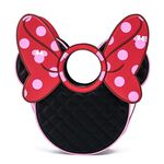 Disney Minnie Mouse Quilted Pink Polka Dot Bow Head Crossbody Bag, , hi-res view 1