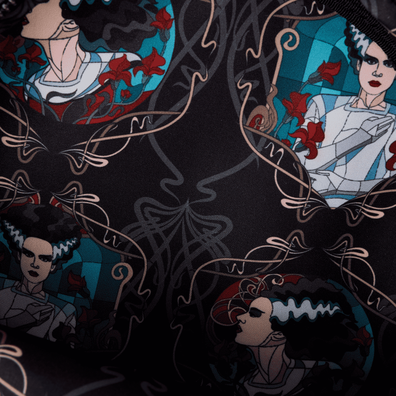 Universal Monsters The Bride Of Frankenstein Stained Glass Crossbody Bag, , hi-res view 6