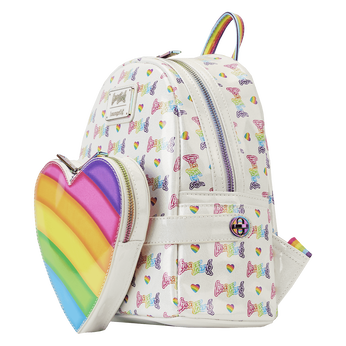 Lisa Frank Rainbow Heart Mini Backpack with Waist Bag, Image 2