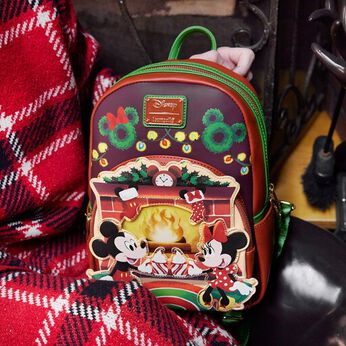 Mickey & Minnie Mouse Hot Cocoa Fireplace Mini Backpack, Image 2