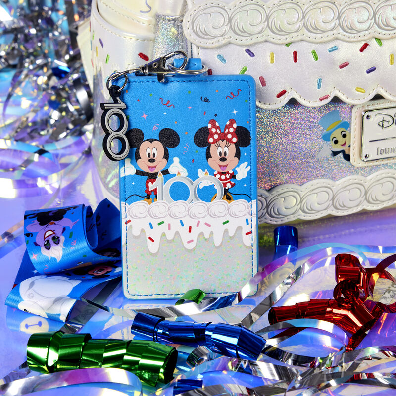 Disney100 Anniversary Celebration Cake Lanyard With Card Holder, , hi-res view 2