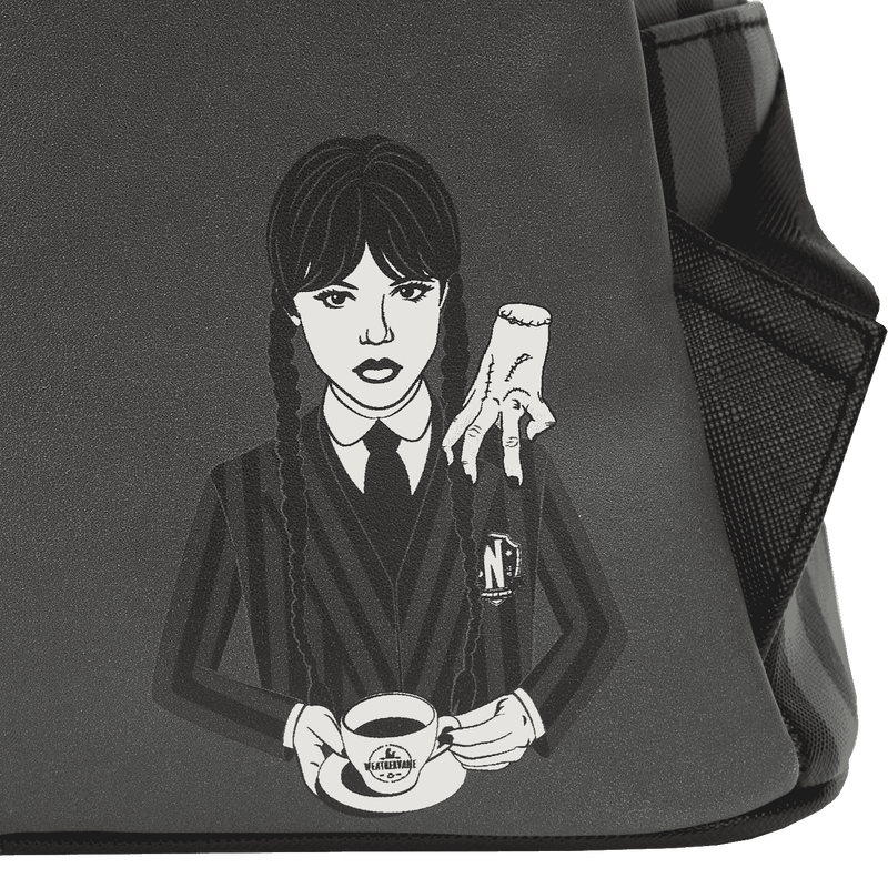Wednesday Addams Exclusive Nevermore Cosplay Mini Backpack, , hi-res view 8