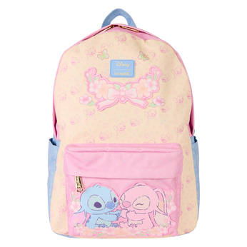 Stitch & Angel All-Over Print Nylon Full-Size Backpack, Image 1