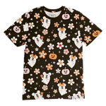 Mickey & Minnie Floral Ghost All-Over Print Unisex Tee, , hi-res view 6