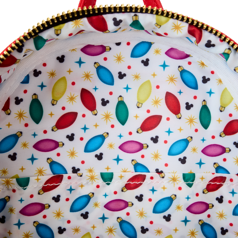 Mickey & Friends Holiday String Lights Light Up Mini Backpack, , hi-res view 9