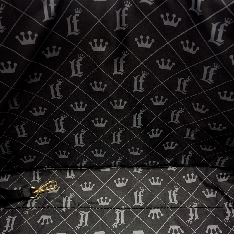 Loungefly The Mo Black Convertible Backpack & Tote Crossbody Pin Trader Bag, , hi-res view 7