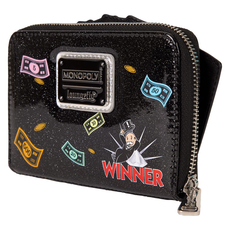 Monopoly 90th Anniversary Money Glitter Zip Around Wallet, , hi-res view 5