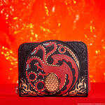 House of the Dragon All-Over Print House Targaryen Sigil Zip Around Wallet, , hi-res view 2